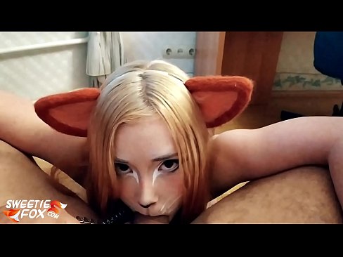 ❤️ Kitsune swallow dick agus cum na beul ☑  Bhidio gnè  leinn